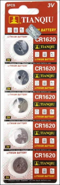 Pack of 5 CR1620 Lithium Coin Button Battery Cell TIANQIU price in pakistan