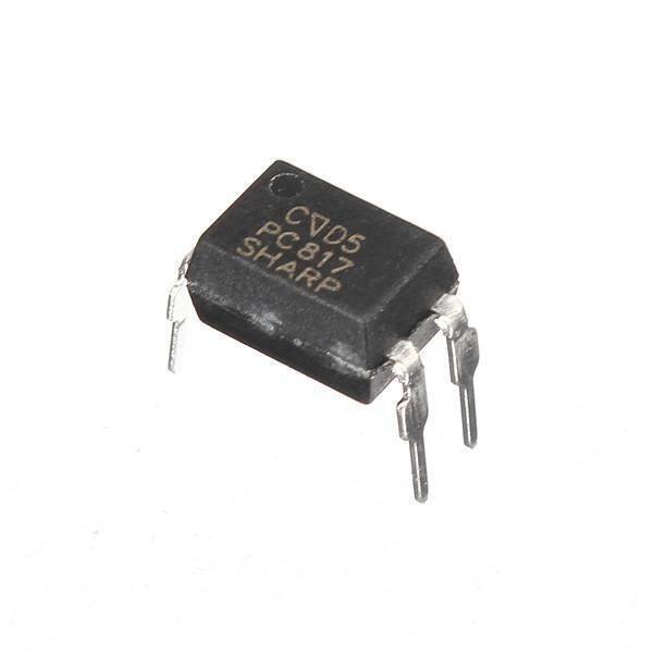 Pc817 Photocopier Opto Isolator - a black, four-pin electronic component with the text "C D5 PC817 SHARP" printed on its top surface.