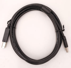 PLC MPI/DP/PPI Programming Cable for Siemens S7 200/300/400 S7-200 S7-300 S7-400 6ES7 972-0CB20-0XA0 USB-MPI+ PC USB-PPI,USB/MPI PC Adapter USB Cable - a black USB cable with a ferrite bead and two USB-A style connectors coiled on a white background.