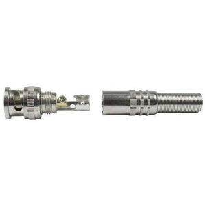 Pni Male BNC Connector Jack - shown as two separate silver metallic components, featuring a BNC connector head and a matching cylindrical housing.