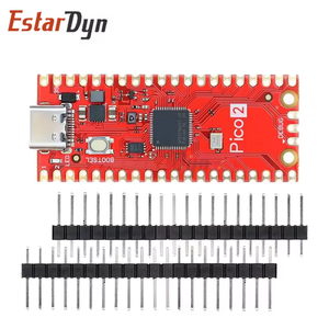 Raspberry Pi Pico 2 RP2350A Development Board USB-C for MicroPython - shown as a red circuit board with a USB-C port, a BOOTSEL button, and two rows of loose header pins.