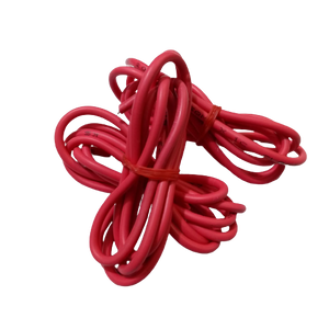 Red 1meter Solderable Wire Hard Wires For Wiring Jumper Wire Wiring Cable - shown as two coiled bundles of red insulated wire secured with red ties.