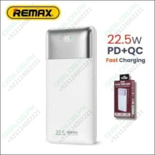 Remax Kiyuan Series 20w + 22.5w Pd + qc Fast Charging Power Bank 10000mah Rpp-5 White