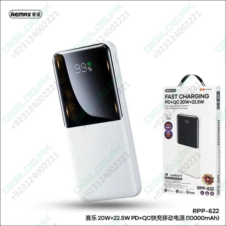 Remax RPP-622 20w + 22.5w pd + QC fast power bank 10000mah