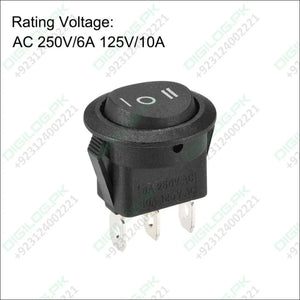 Boat Rocker Switch Oval Toggle Switch 3pins ON/OFF/ON AC 250V/6A 125V/10A 1pcs
