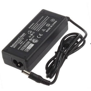 Sadp-65KB AC Adapter- Laptop 19V 3.42A, 5.5/2.1mm Jack On Output - a black rectangular power brick with a three-pin input port, an attached output cable with a barrel connector, and printed labels.