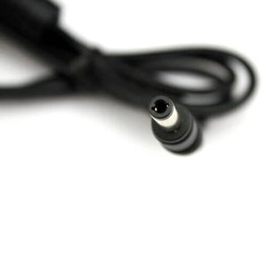 Sadp-65KB AC Adapter- Laptop 19V 3.42A, 5.5/2.1mm Jack On Output - a close-up view of the black power cable featuring a round barrel connector jack.