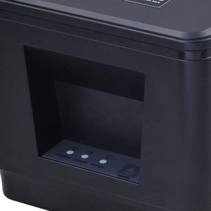 Speed-X-400UL Thermal Receipt Printer USB LAN Accessible - a close-up of the black printer housing showing the Power, Error, and Paper indicator lights and the Feed button.