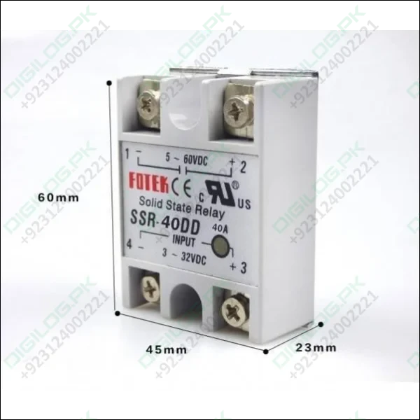 Solid State Relay Dc Output Ssr 40dd