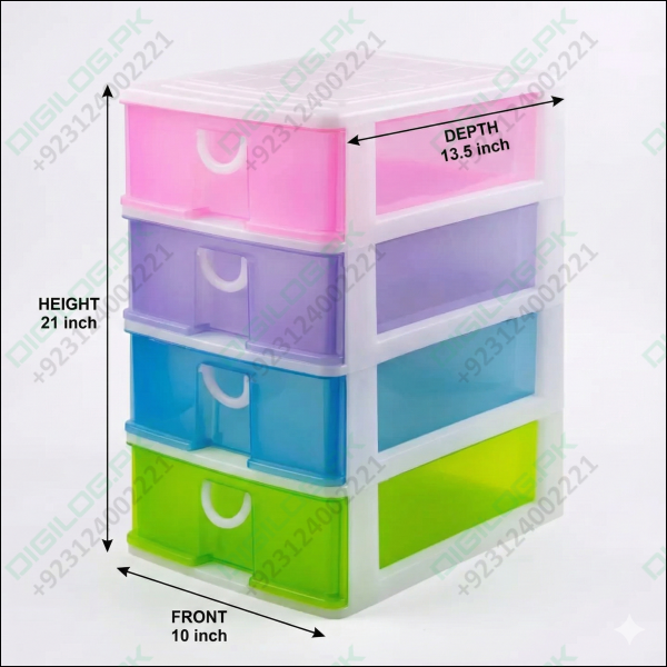 Stackable 5 Drawers Layers Set Shoe Makeup Jewelry Storage Organizer Boxes Plastic Cabinets Racks Delivery in Lahore Only