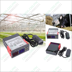 STC-3028 Temperature Control 12V Digital Display Temperature and Humidity Controller Meter with Integrated Sensor