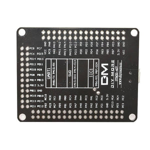 STM32F4 discovery STM32F407VGT6 Arm Cortex-M4 32bit MCU Core Development Board With Micro USB Pin Module - a black rectangular circuit board showing a detailed pinout diagram with labels for UART1, SWD, and IIC1 interfaces.