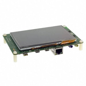 STM32F746G Disco Discovery Board Kit - a rectangular touchscreen display mounted on a green circuit board with an Ethernet port and standoffs.