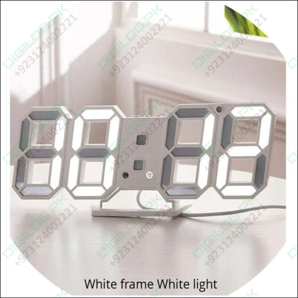 Stylish & Unique Electronic Desk Clock Vst-883-white