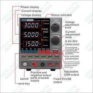 Sugon 3005PM 30V 5A 4-Digits Display LED High Precision Adjustable Switching DC Power Supply