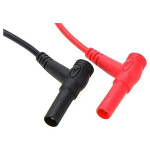 Test Leads Probes Ut L21 - one black and one red right-angle banana plug connector with attached electrical cables.