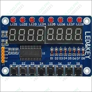 Tm1638 8 Digit 7 Segment Display With Led’s And Switches