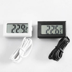 TPM10 Digital Thermometer Temperature Sensor Tester Meter Fy-10 With Metal Sensor - a white unit reading 22.9°C and a black unit reading 22.6°C, both with attached sensor cables.