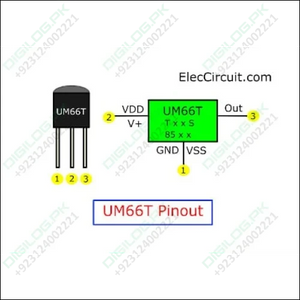 UM66 Melody Generator IC – CMOS LSI Sound Chip for Doorbells Toys Alarms - Sound ic