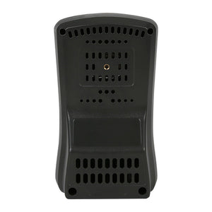 UNI-T A37 CO2 Meter – 400–5000 PPM Carbon Dioxide, Temperature, NDIR Air Quality Monitor, Rechargeable - the black plastic casing with ventilation slots and a central mounting screw hole.