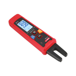 UNI-T UT256 True RMS AC/DC Fork Meter – 60A Open-Jaw Current, 10mm Fork, NCV, Zero & Relative Mode, Data Hold, Flashlight, 1m Drop-Proof, CAT III 600V - an open-jaw sensor, a digital display showing 60.0, and control buttons on the front.