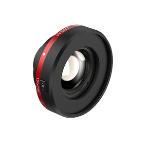 UNI-T UTI640J 640 Enhanced Series Thermal Imager - a black circular camera lens with a red band, a white alignment dot, and a small locking switch labeled 15°x11°.