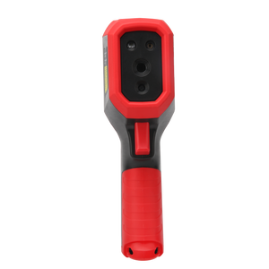 UNI-T UTI716S Cost-effective Thermal Camera – 160×120, -20°C~550°C, ≤50MK - a red and black handheld pistol-grip design with a central trigger button and a front-facing sensor array.