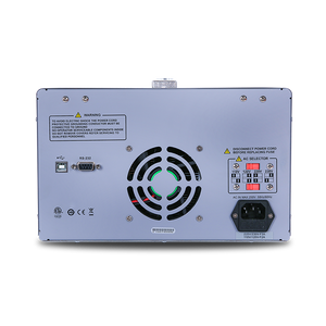 UNI-T UTP3305C 315W Programmable Linear DC Power Supply – 3 Channel, 2× 0–30V / 0–5A + 5V/3A Fixed, Series & Parallel, USB & RS-232 - a cooling fan, USB port, RS-232 port, AC power input, and a voltage selector switch with 110V, 120V, 220V, 230V options.