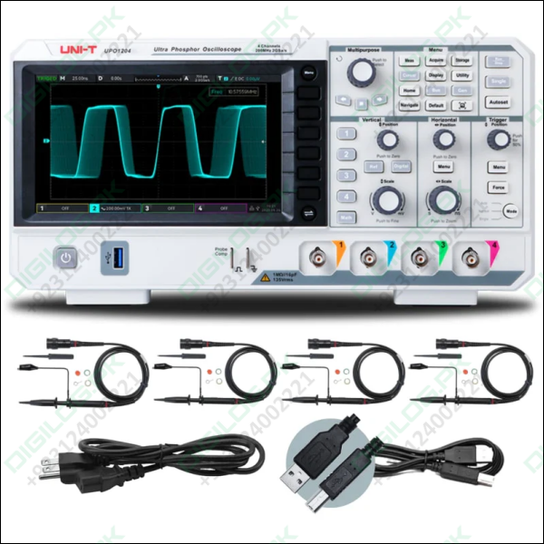 Uni-Trend UPO1204 Digital Storage Oscilloscope - 200MHz 4-Channel DSO