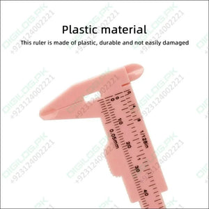80mm Plastic Vernier Caliper | Dual Scale Mini Measuring Tool