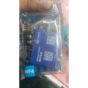 WF4 LED Panel Control Card - in a clear plastic bag with a blue instruction card featuring QR codes and the Huidu Technology logo.