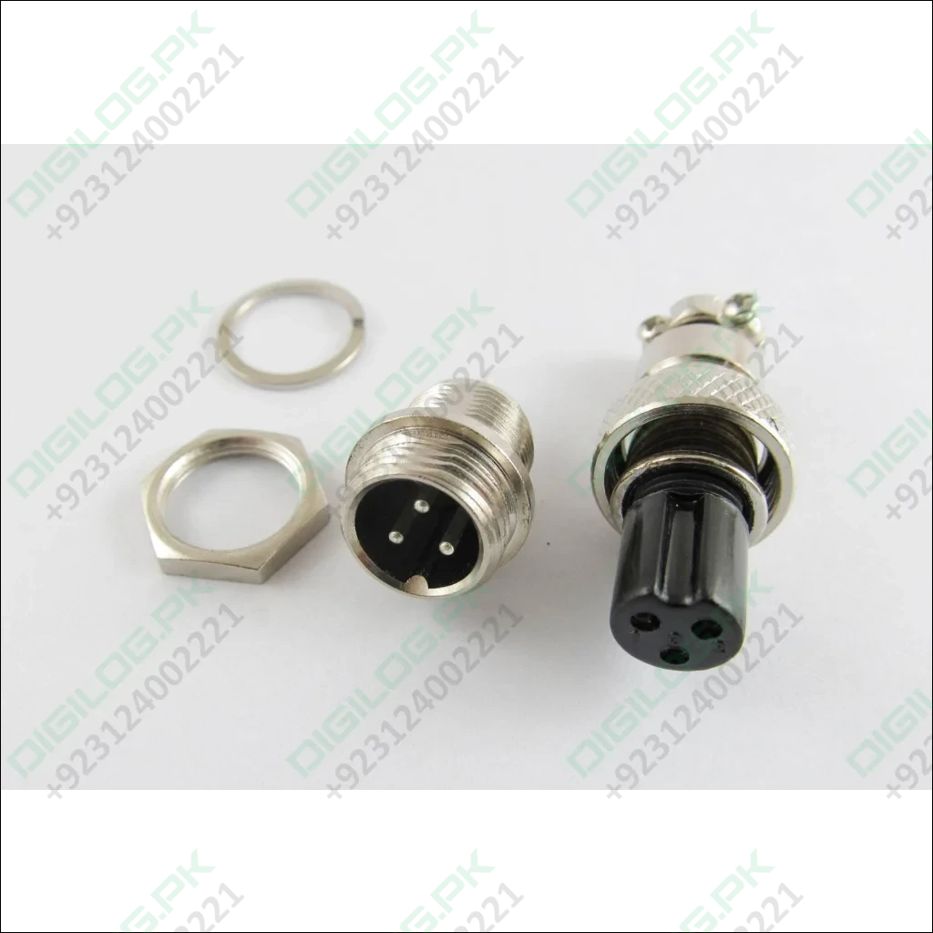 Xlr 3 Pins 12mm Audio Cable Connector Chassis Mount Pin