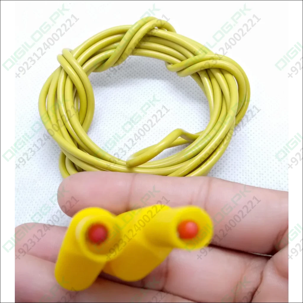 Yellow Banana Clip Wires 2 Meter