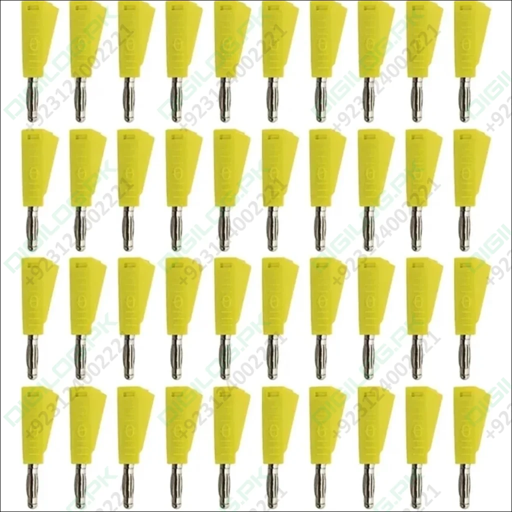 Yellow Stackable 4mm Banana Plugs Jacks Connector