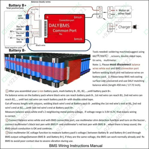 DALY BMS Li - ion 3S 12V 100A Battery Management System