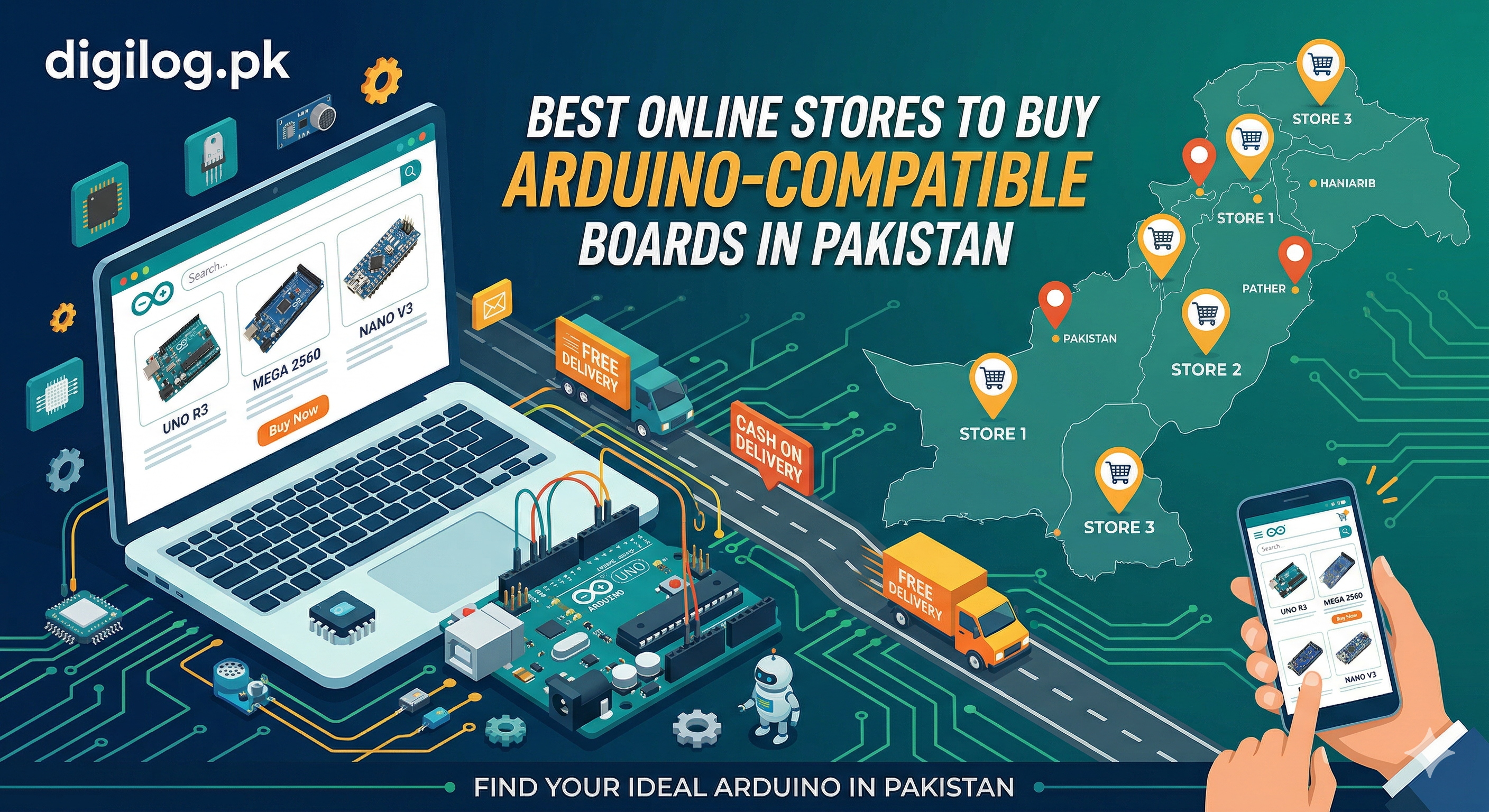 Best Online Stores to Buy Arduino-Compatible Boards in Pakistan (2026 Guide)