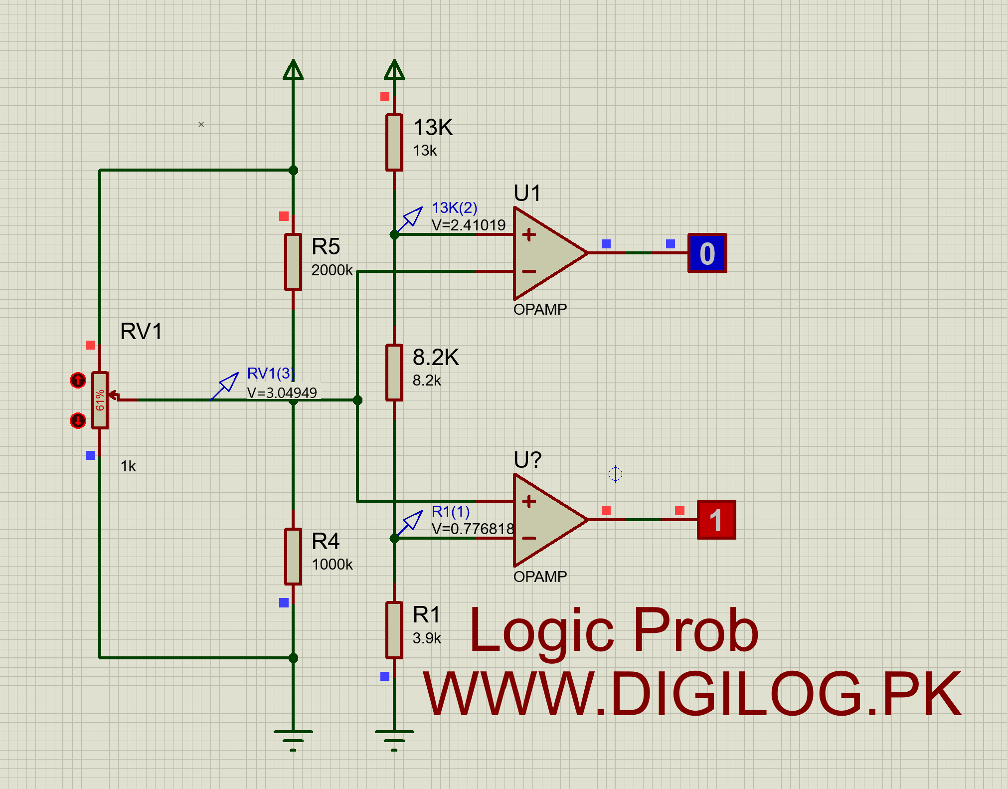 Logic Prob Simulation In Proteus - digilog.pk