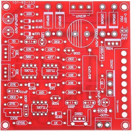 0-30V 2mA-3A Adjustable DC Regulated Power Supply DIY Kit Short