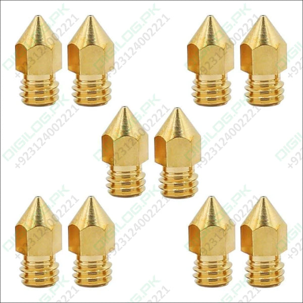 0.5mm 3d Printing Nozzle Printer Accessories Mk8 Brass