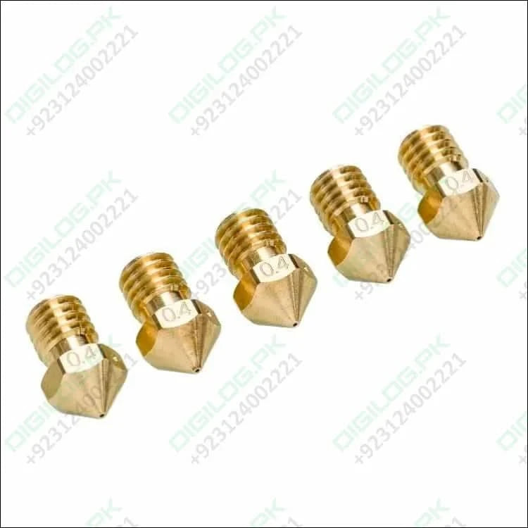 0.4mm 3d Printing Nozzle Printer Accessories Mk8 Brass