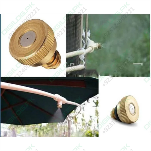 Brass Misting Nozzle 0.5mm Water Sprayer Fogging