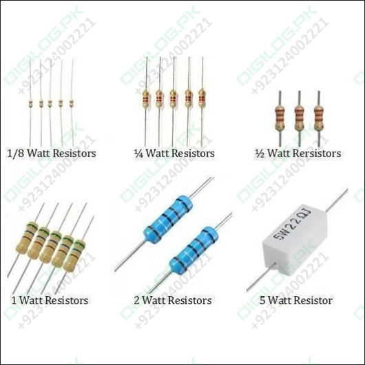 200PCS 1 Watt 5% Resistor In Pakistan