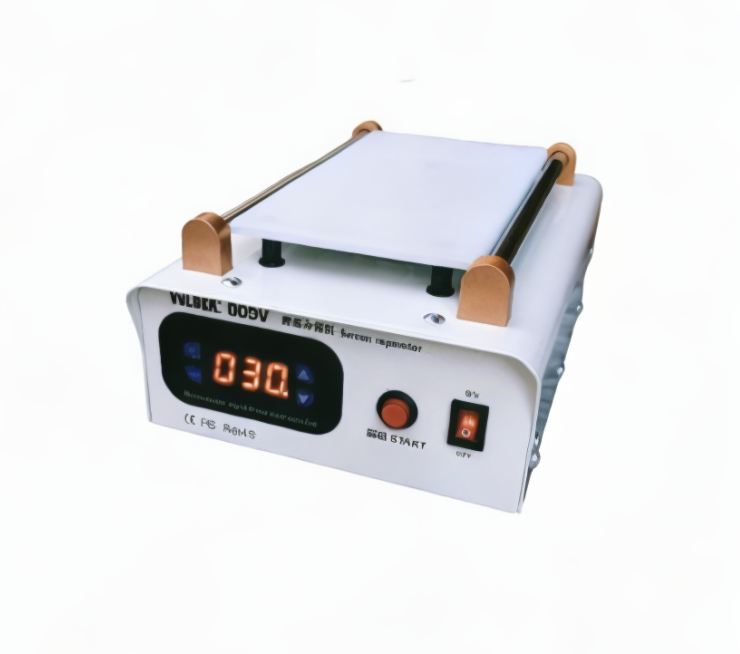 009V Volder Vacuum Screen Separator Machine | Best For Mobile Phone Repair | Digilog.pk - a white benchtop device with a digital display showing 030, a start button, and a power switch.