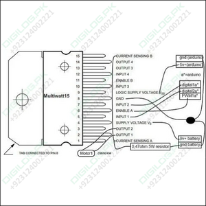 L298n Dual Motor Driver Ic