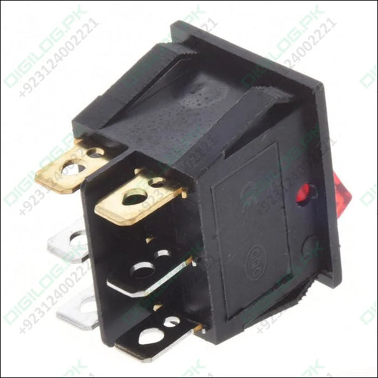 6 Pin Dual SPST Switch - 1 x Rocker Switch