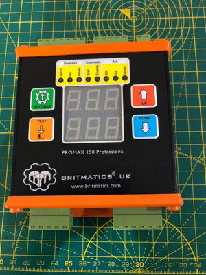 03334855597 Promax 150 Thc Universal Torch Height Controller For Plasma Cutter Better Then Proma - Professional torch height controller in a black and orange casing with a dual-line digital display, control buttons, and LED status indicators.