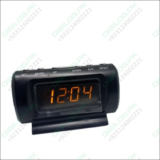 Clock Thermometer Ks-782a-5 1 Display Orange Auto Cigarette