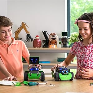Robot DIY Mechanical Robotic Coding Kit for Kids Teens Educational Toy for Programming and Learning