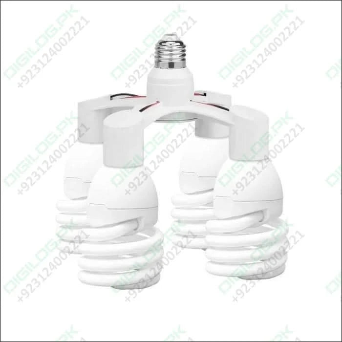 4 In 1 E27 Heads Lamp Bulb Holder Light Base Led Converter