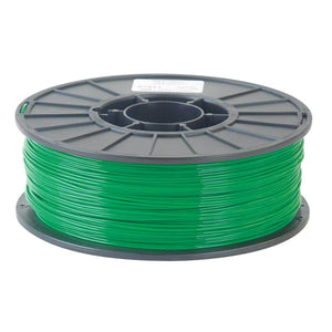 1/2kg 500 Gram 1.75mm ABS 3d Printer Filament Spool Filament - of green 3D printer filament wound onto a black plastic reel.